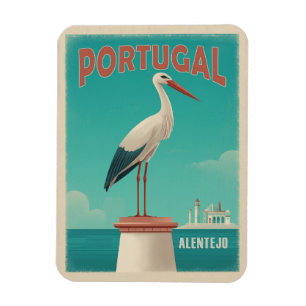 Vintage Alentejo Portugal Travel Magnet