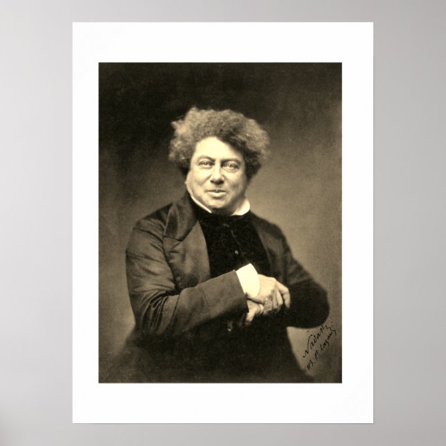 Vintage Alexandre Dumas Poster (Front)
