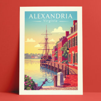 Vintage Alexandria Virginia Postcard