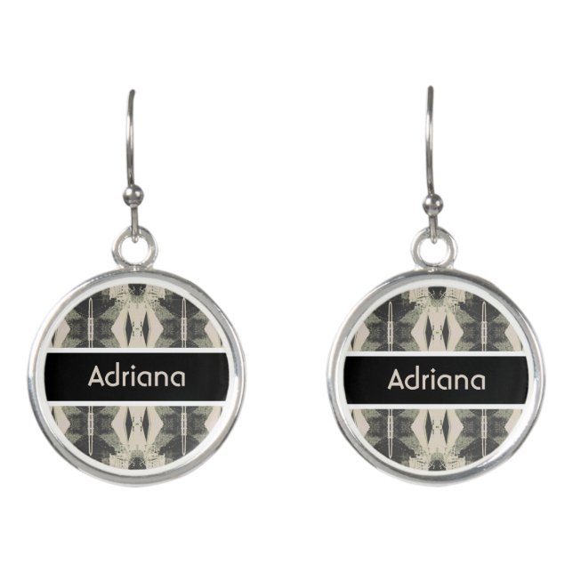 Vintage Algeria Algiers Building overview  Earrings (Front)