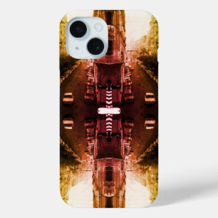 Vintage Algeria Algiers cars building Case-Mate Sa iPhone 15 Case