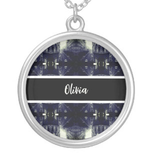 Vintage Algeria Algiers cars building Silver Plated Necklace