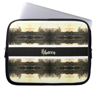 Vintage Algeria Algiers port overview Laptop Sleeve