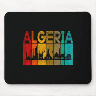Vintage Algeria I Love Algeria Map Algeria Soccer Mouse Pad