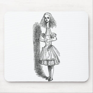 Vintage Alice Adventures in Wonderland by Tenniel Mouse Pad