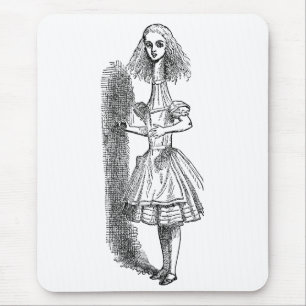 Vintage Alice Adventures in Wonderland by Tenniel Mouse Pad