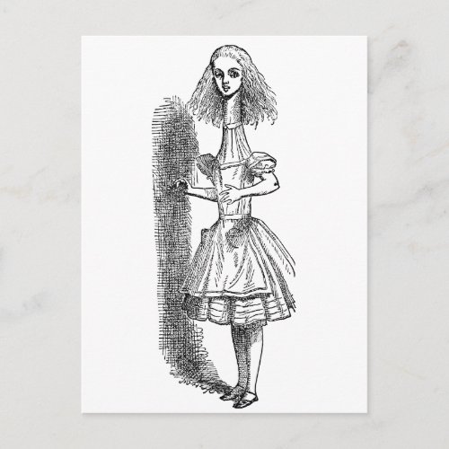 Vintage Alice Adventures in Wonderland by Tenniel Postcard