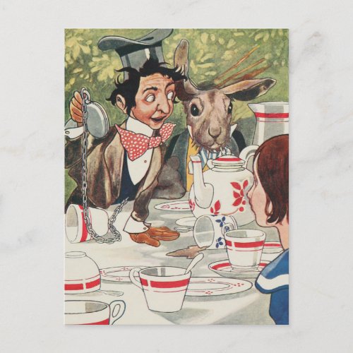 Vintage Alice and Wonderland Postcard