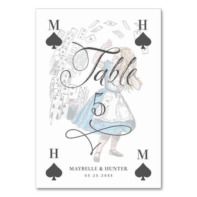 Vintage Alice in Wonderland Alice Character Card (Front)