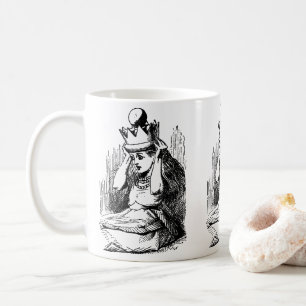 Vintage Alice in Wonderland, Alice w Queen's Crown Coffee Mug