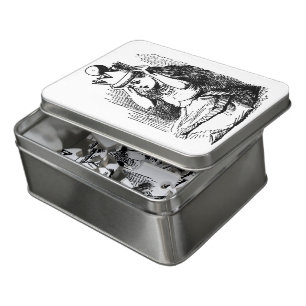 Vintage Alice in Wonderland, Alice w Queen's Crown Jigsaw Puzzle