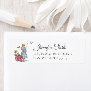 Alice In Wonderland Return Address Labels | Zazzle