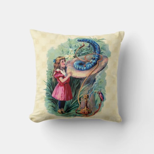 Vintage Alice In Wonderland American MoJo Pillow