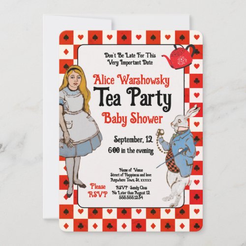 Vintage Alice in Wonderland  Baby Shower 