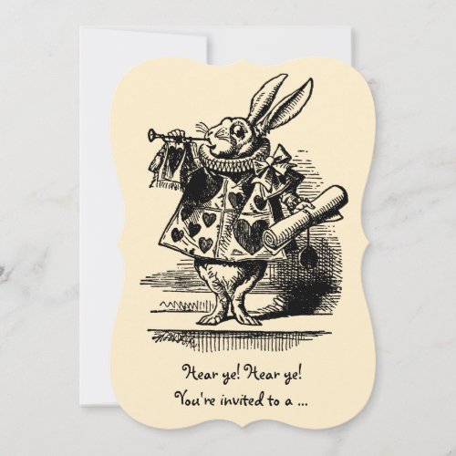 Vintage Alice in Wonderland Baby Shower Party Invitation