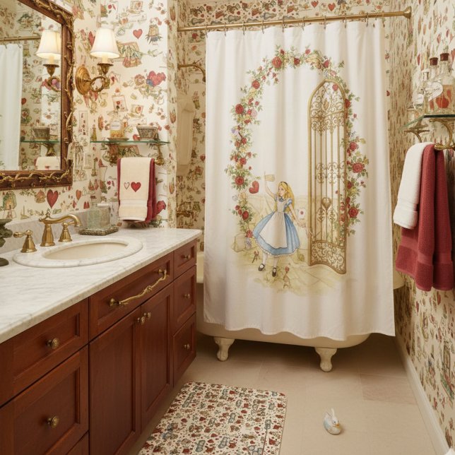 Vintage Alice in Wonderland  Bath Mat (Creator Uploaded)