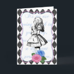 Vintage Alice in Wonderland Blank Greeting Card<br><div class="desc">Vintage Alice in Wonderland Blank Greeting Card by Red Fox Tail</div>