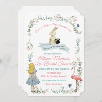 Vintage Alice In Wonderland Bridal Shower Invitation by PaperandPomp at Zazzle