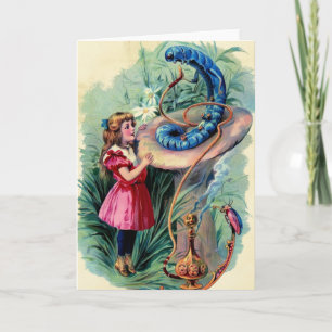 Vintage Alice In Wonderland Card