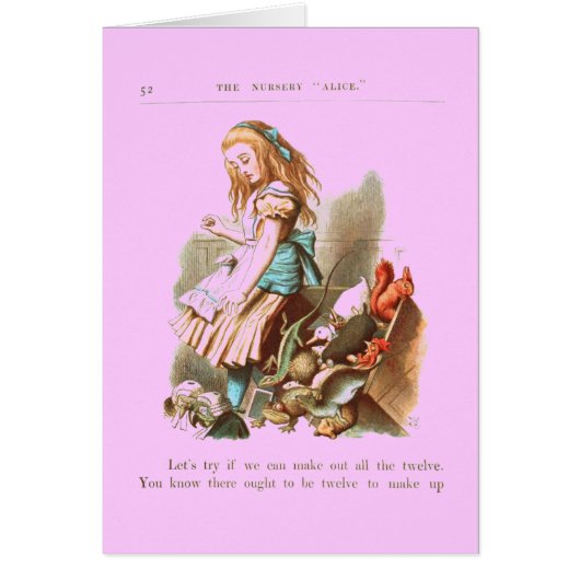 Vintage Alice in Wonderland Cards (Front)