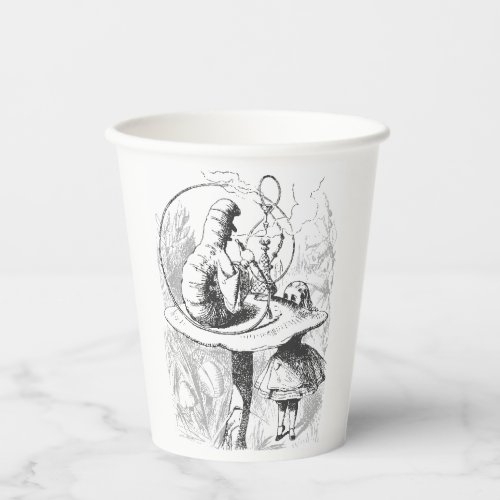 Vintage Alice in Wonderland Caterpillar  Paper Cups