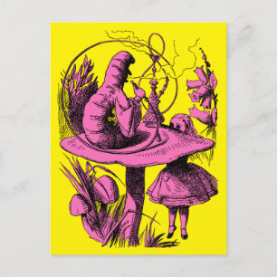 Vintage Alice in Wonderland Centipede Postcard
