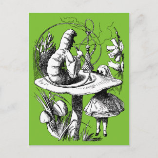 Vintage Alice in Wonderland Centipede Postcard