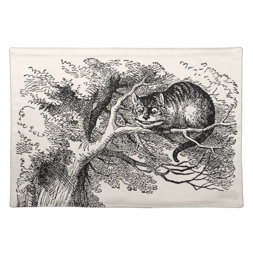Vintage Alice in Wonderland Cheshire Cat Cloth Placemat
