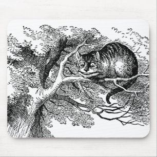 Vintage Alice in Wonderland, Cheshire Cat Mouse Pad