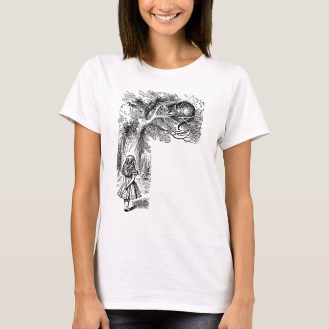 Vintage Alice in Wonderland, Cheshire Cat T-Shirt (Front)