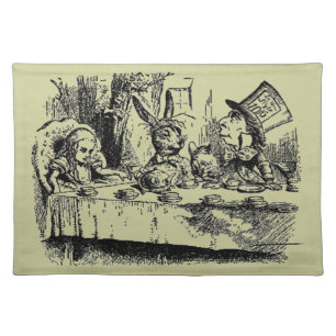 Vintage Alice in Wonderland Cloth Placemat