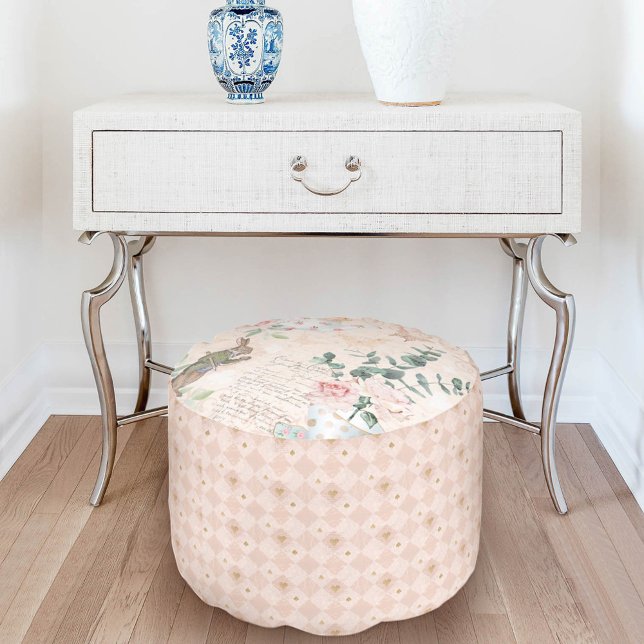 Vintage Alice In Wonderland Collage Decoupage Pouf (Creator Uploaded)