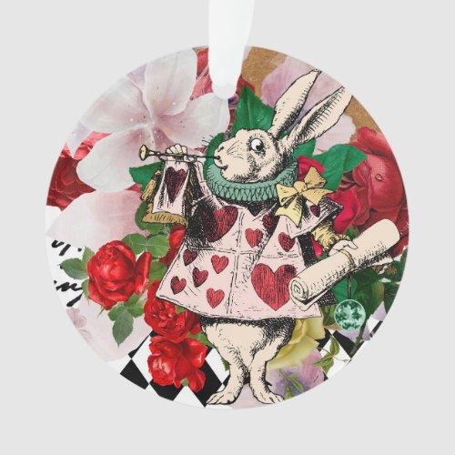 Vintage Alice in Wonderland Decoupage Ornament