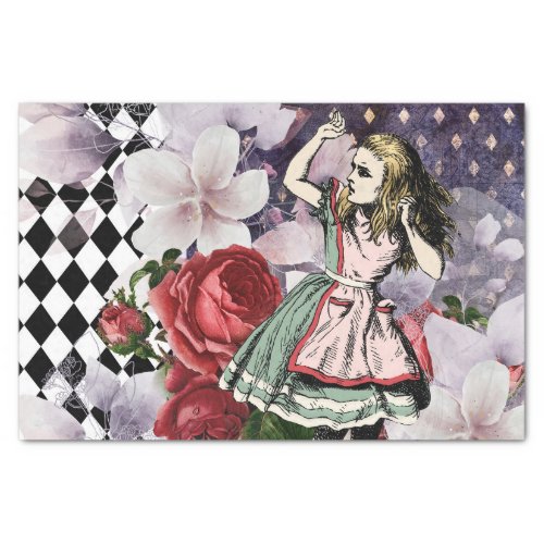 Vintage Alice in Wonderland Decoupage  Tissue Paper