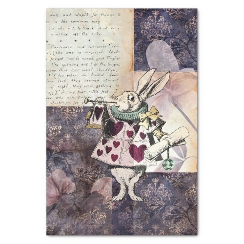 Vintage Alice in Wonderland Decoupage  Tissue Paper