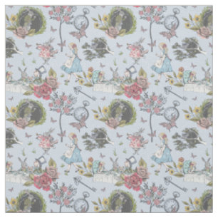 Vintage Alice in Wonderland Fairytale Storybook Fabric
