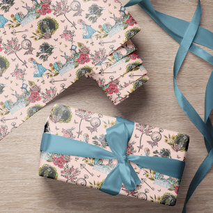 Vintage Alice in Wonderland Fairytale Storybook Wrapping Paper