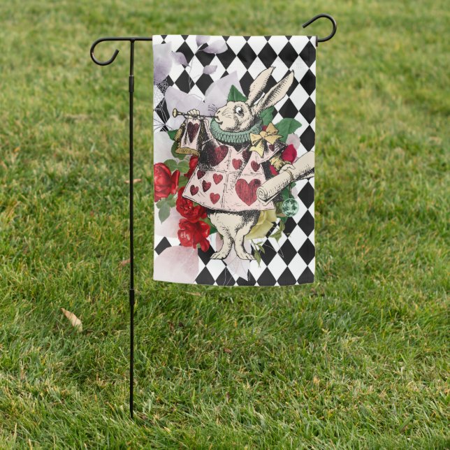 Vintage Alice in Wonderland Garden Flag (In SItu)