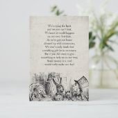 Vintage Alice in Wonderland Gift Poem (Standing Front)