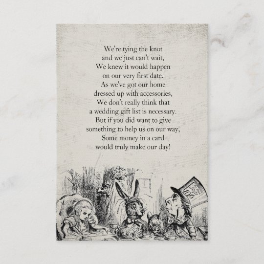 Vintage Alice In Wonderland T Poem