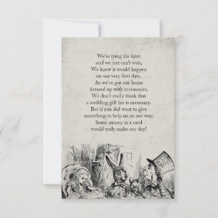 Vintage Alice in Wonderland Gift Poem