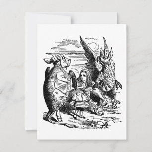 Vintage Alice in Wonderland, Gryphon, Mock Turtle