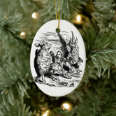 Vintage Alice in Wonderland, Tweedledum Tweedledee Metal Ornament