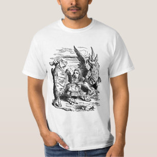 Vintage Alice in Wonderland, Gryphon, Mock Turtle T-Shirt