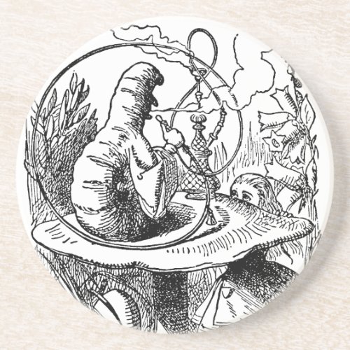 Vintage Alice in Wonderland Hookah Caterpillar Drink Coaster