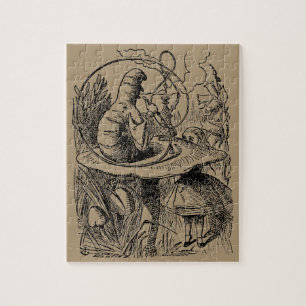 Vintage Alice in Wonderland Hookah Caterpillar Jigsaw Puzzle