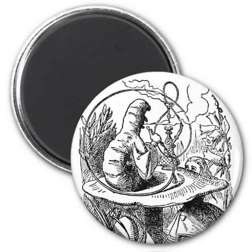 Vintage Alice in Wonderland Hookah Caterpillar Magnet