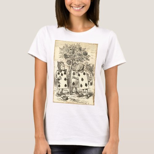 Vintage Alice in Wonderland Human Cards T_Shirt