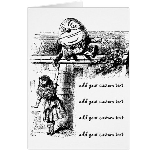Vintage Alice in Wonderland Humpty Dumpty on Wall