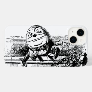 Vintage Alice in Wonderland, Humpty Dumpty on Wall Case-Mate iPhone 14 Case